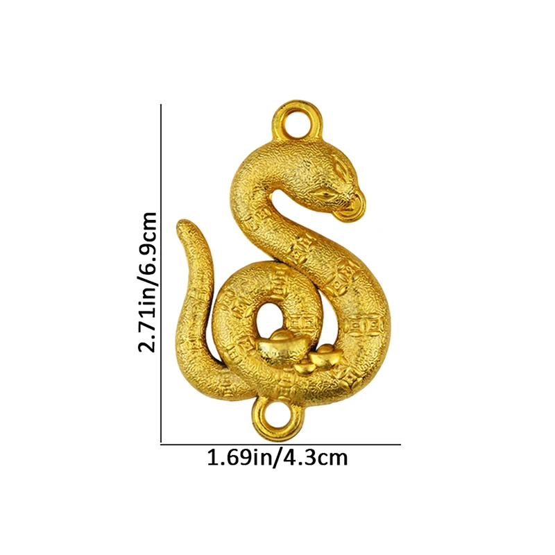 1Pc 2025 Year Of The Snake Plastic Zodiac Snake Pendant Lucky Moving Mascot Home Chinese Spring Festival Hanging Ornaments