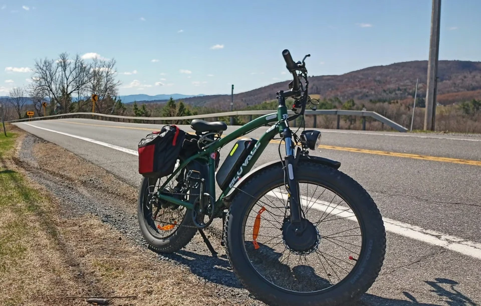 US Stock Electric Bike Ebikes for Adults Dual Motor AWD 5000W Peak 48V 25Ah 1200Wh 35MPH 26"x4.0 Fat Tire Off Road Bicycle 180N.m 330lbs Load Full Suspension Hydraulic Brakes image 11
