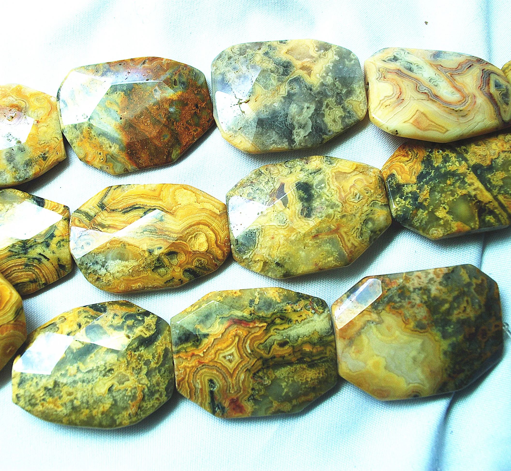 1 سلسلة الساخن مجنون العقيق حجر سلاسل الأوجه سطح 25X35 مللي متر 30X40 مللي متر الحجر الطبيعي شبه الكريمة لتقوم بها بنفسك مجوهرات جيدة ل আপনার