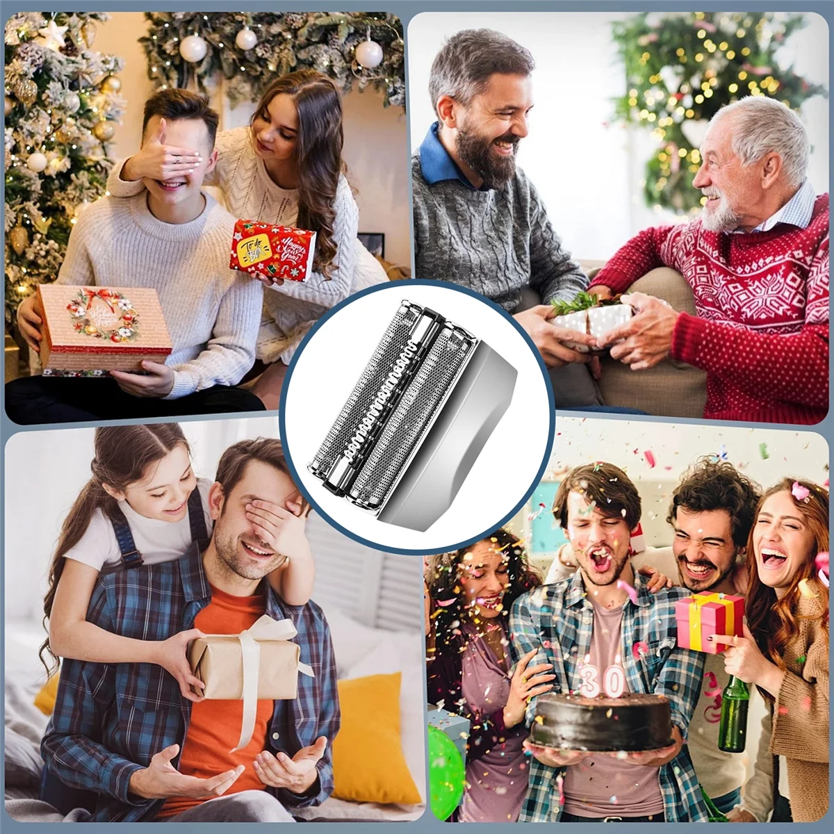 

【Ценная цена!】Сменные головки для бритвы Braun Series 7 70S 720S 790CC 760CC 765C 795CC 9565 9585 7840S серебристый