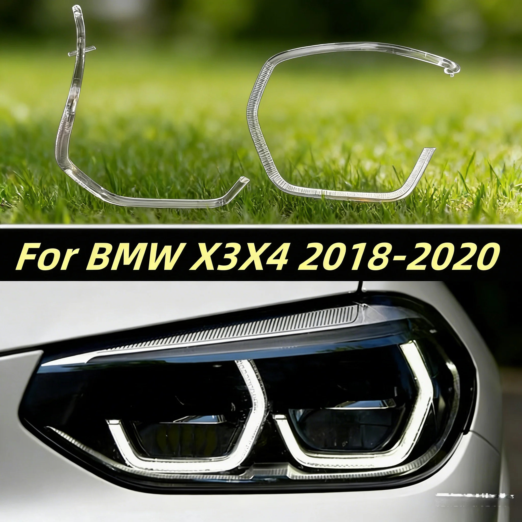 

Для BMW X3 X4 G01 G02 G08 F97 F98 2018 2019 2020 светодиодный DRL диафрагма кольцевой светильник направляющая пластина дневные ходовые огни трубки ангельские глазки