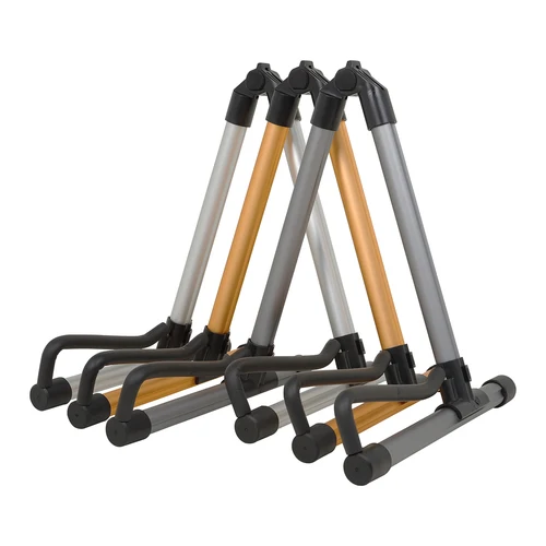 Soporte de guitarra de aleación de aluminio, plegable, extraíble, profesional, Universal, plegable, marco en A, estante Musical, accesorios para guitarra
