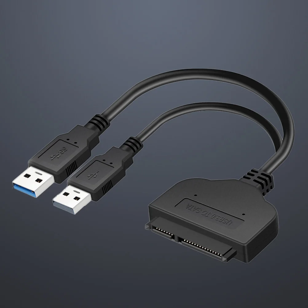 

2 in 1 to USB 3.0 Adapter for 2.5 Inch SSD Lightweight External Disk Converter High Speed 6Gbps Transfer External