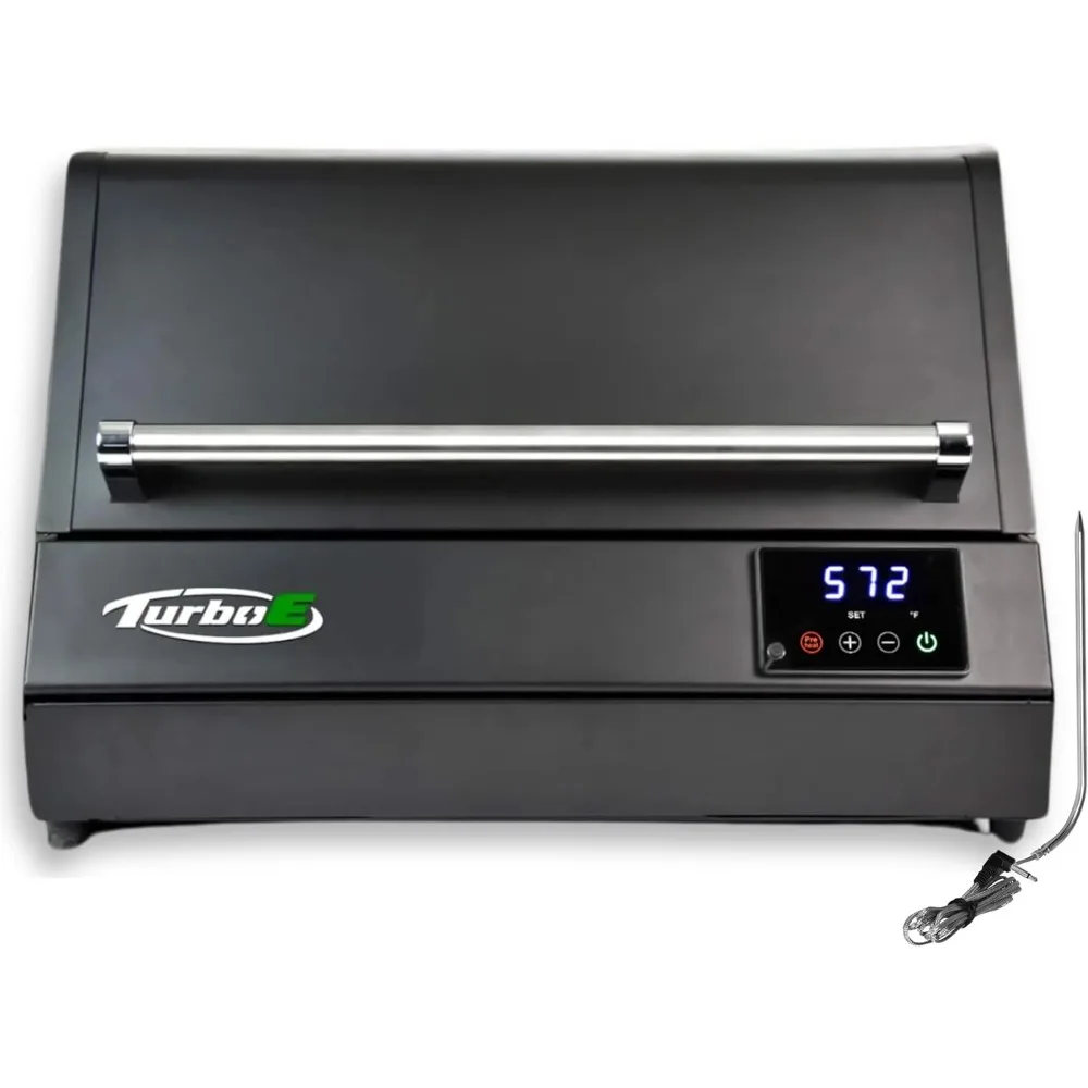 l by PLUGNGRILL - High-Power 1700W Infrared Grill Technology - 24-Inch Smart BBQ Grill with Probe & Digital Disp