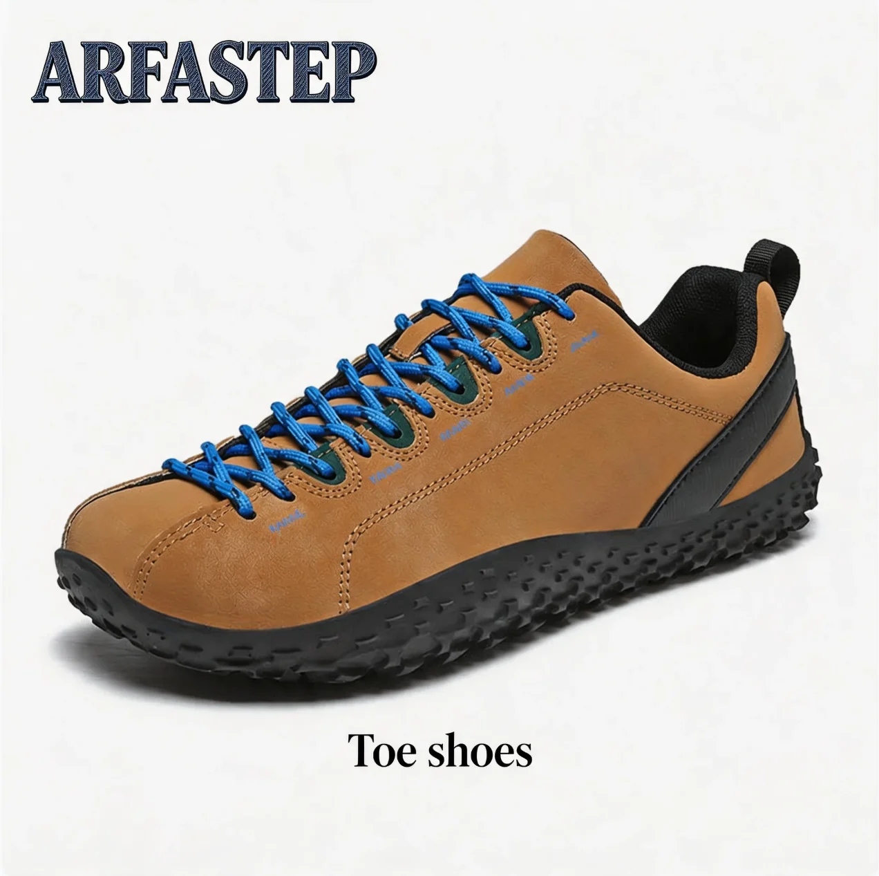 ARFASTEP New Wide-toe Men's Shoes Casual Soft Sole Wide-Toe Shoes Walking Sneakers Breathable Mesh Comfortable Barefoot Shoes