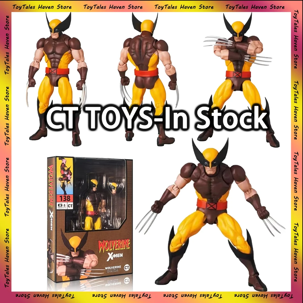 [IN STOCK] Ct Toys Wolverine Action Figure Mafex 138 Anime Figurine Deadpool Wolverine Deadpool 3 Collections Model Gift Toys