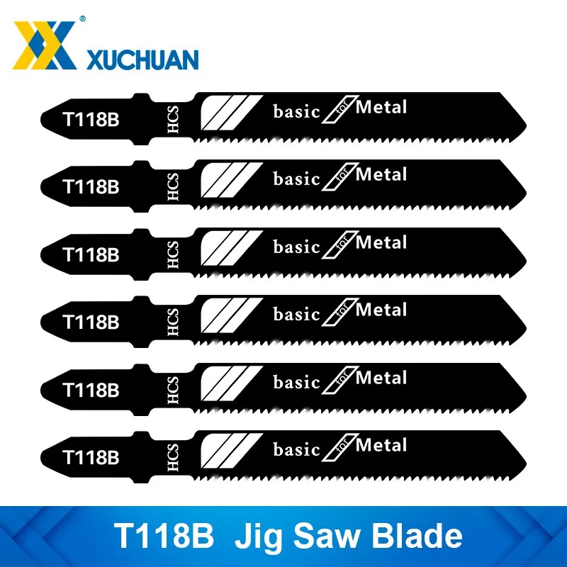 

1/5/10pcs Jigsaw Blade T118B HCS Jig Saw Blade for Wood Metal Cutting Reciprocating Power Tool Metal Assorted Saw Blade