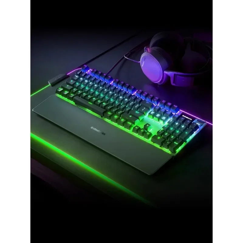 APEX Pro TKL 미니 한정판 마그네틱 축 유선 기계식 키보드, RGB OLED 금속 스크롤 단추, E 스포츠 게임 선물