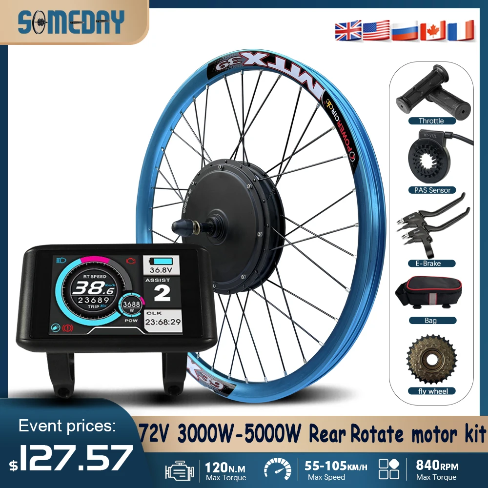 MTX39 Electric Bicycle Conversion Kit 72V 3000W/5000W Brushless Rear Rotate Hub Motor Wheel for E-Bike Kit with Purple wheel rim - AliExpress 18 MTX39 Electric Bicycle Conversion Kit 72V 3000W/5000W Brushless Rear Rotate Hub Motor Wheel for E-Bike Kit with Purple wheel rim - AliExpress 18