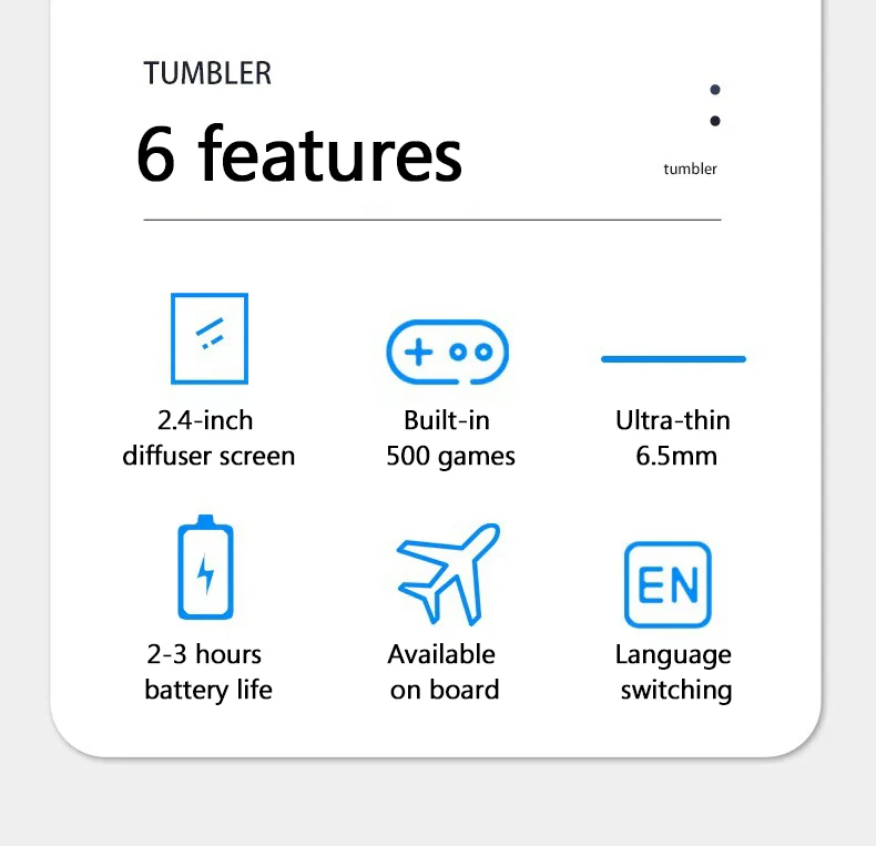 وحدة تحكم ألعاب فيديو ريترو رفيعة للغاية K10 مدمجة 500 لعبة كلاسيكية شاشة 2.4 بوصة مشغل ألعاب صغير محمول باليد لعبة بوي #3