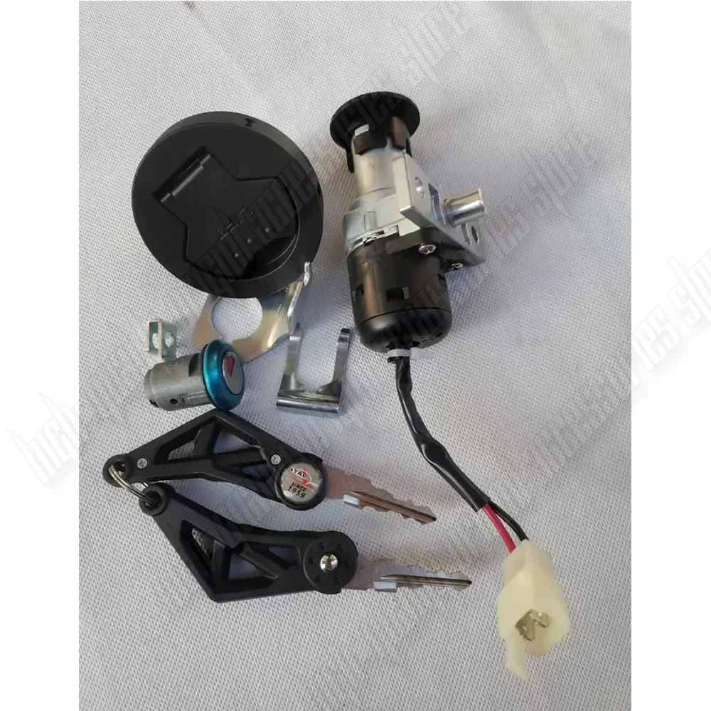 

Motorcycle Ignition Switch Seat Gas Cap Lock Key Set for Italjet Dragster 200 250i 125 400 - Replacement Accessory