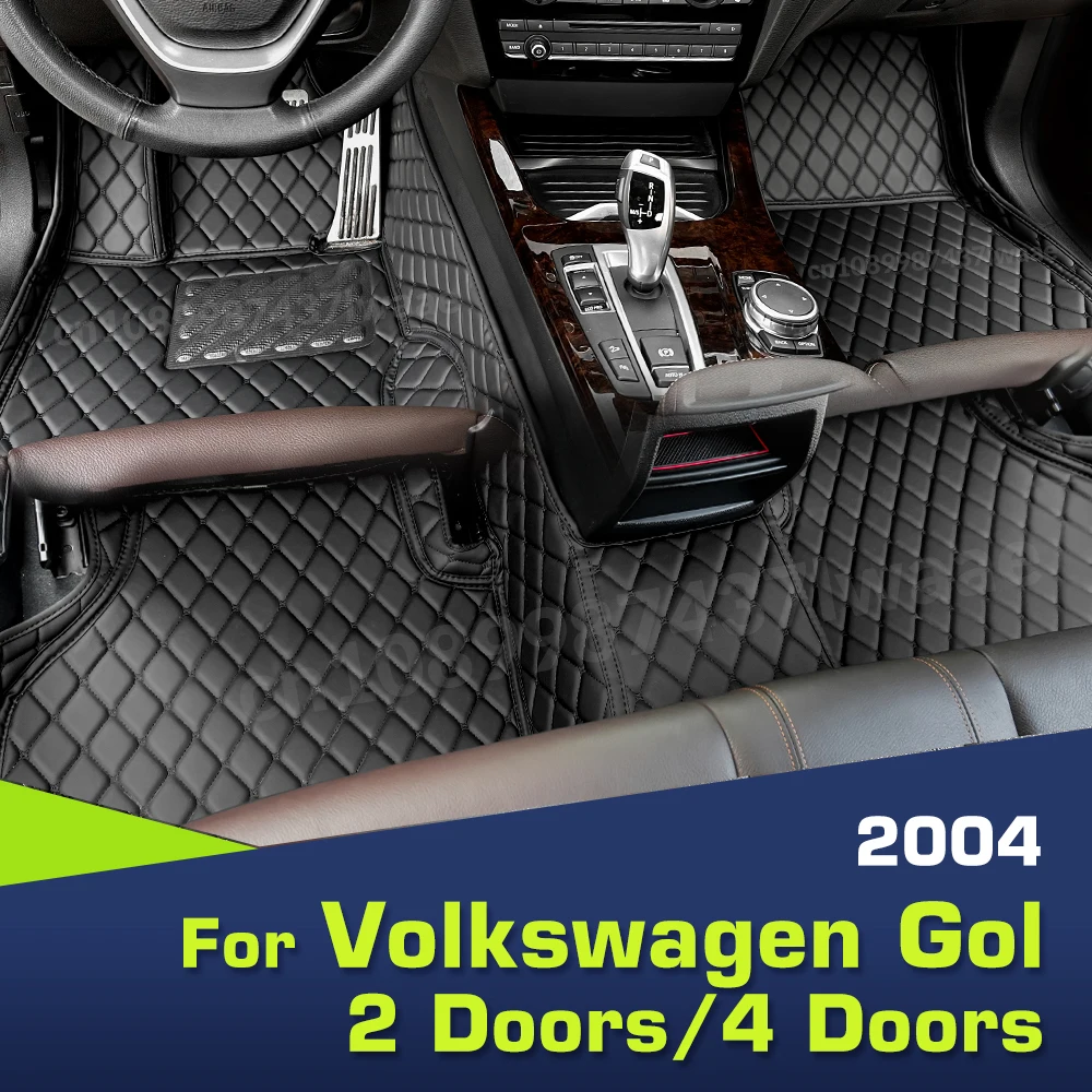 

Car Floor Mats For VW Volkswagen Gol 2 Doors/4 Doors 2004 Custom Auto Foot Pads Automobile Carpet Cover Interior Accessories