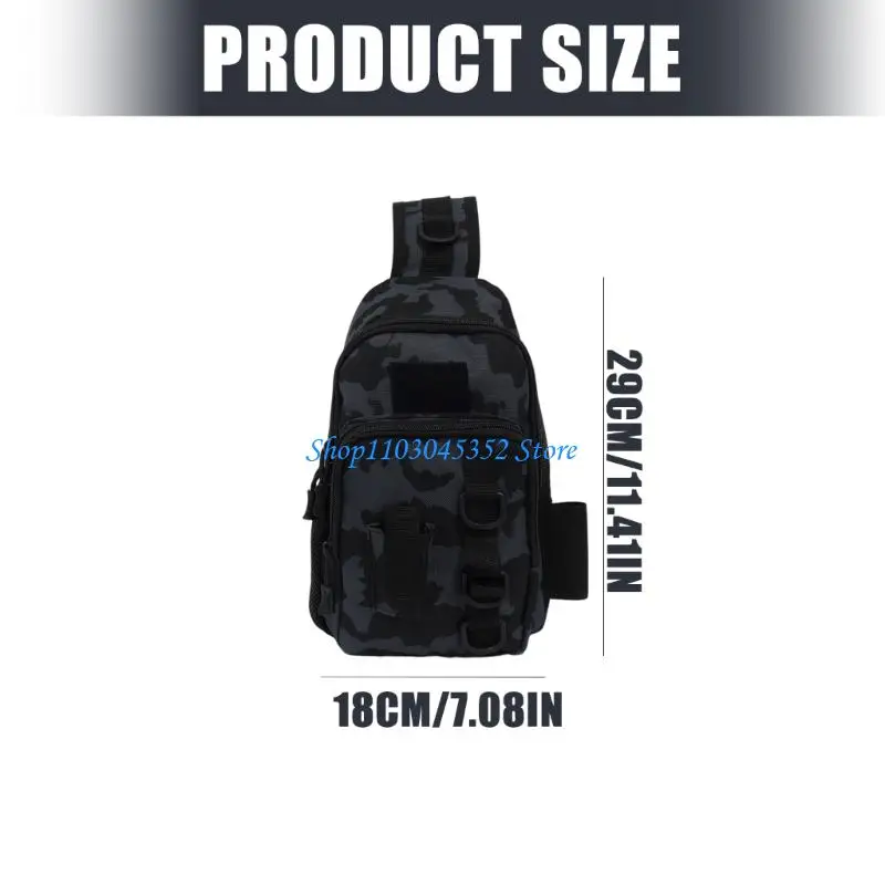 حقيبة كتف صياد محترفة، خطة متعددة الأقسام، مادة قوية، ميزة فورية، بناء رقيق