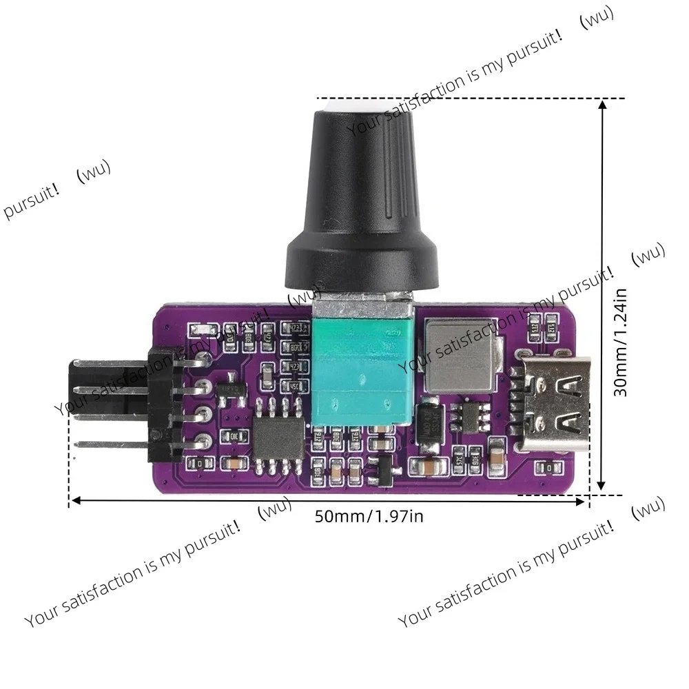 for PC Cooling & Silent Host Modification B3 PWM 4Pin Fan Governor Type-C Input 85%-90% High Efficiency DC-DC Boost Regulator
