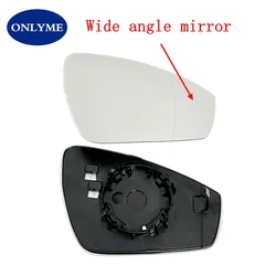 Car Heated Wide Angle Mirror Glass For VOLKSWAGEN Vw ID4 ID5 ID6 2020 2021 2022 2023 / Audi Q4 E-TRON 2021-2024