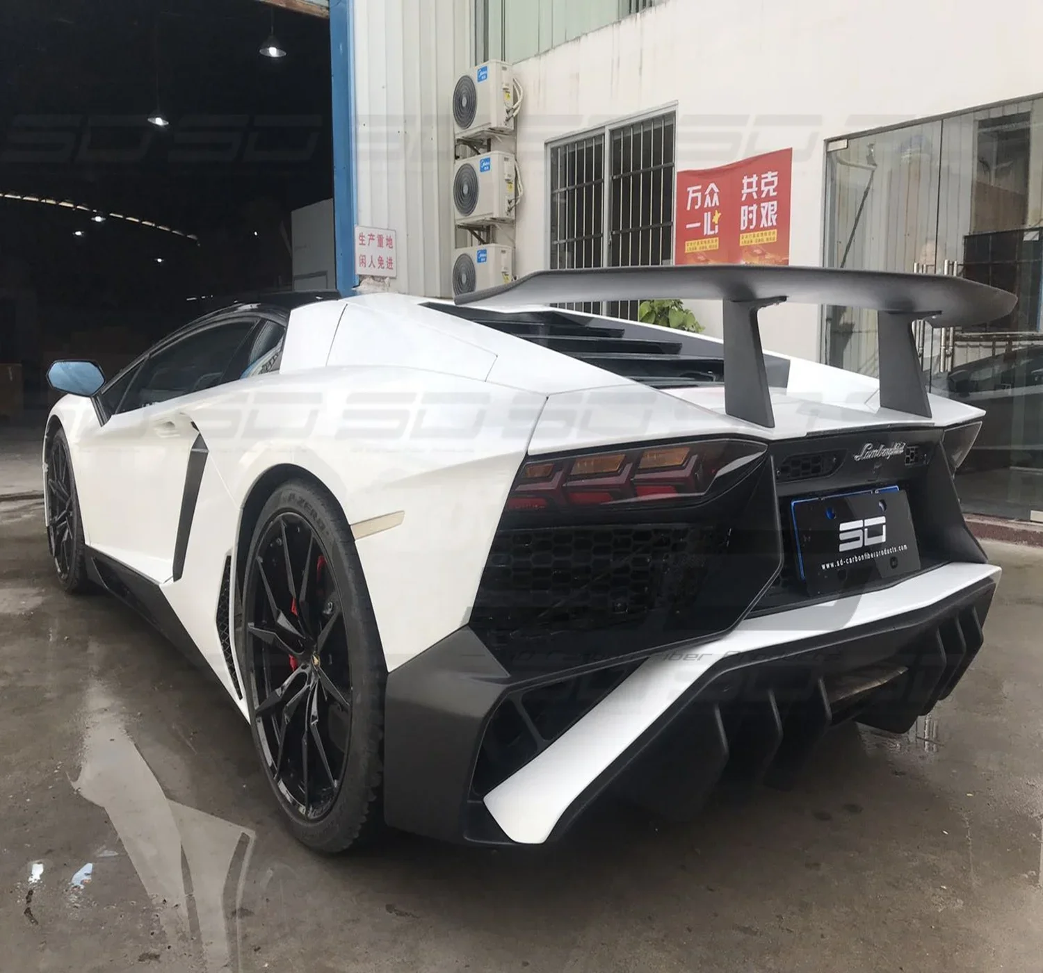 Car Part Front Bumper Bodykit Full Body Kit Set Modified Facelift Upgrade LP750 SV For Lamborghini Aventador LP700 LP720 LP740