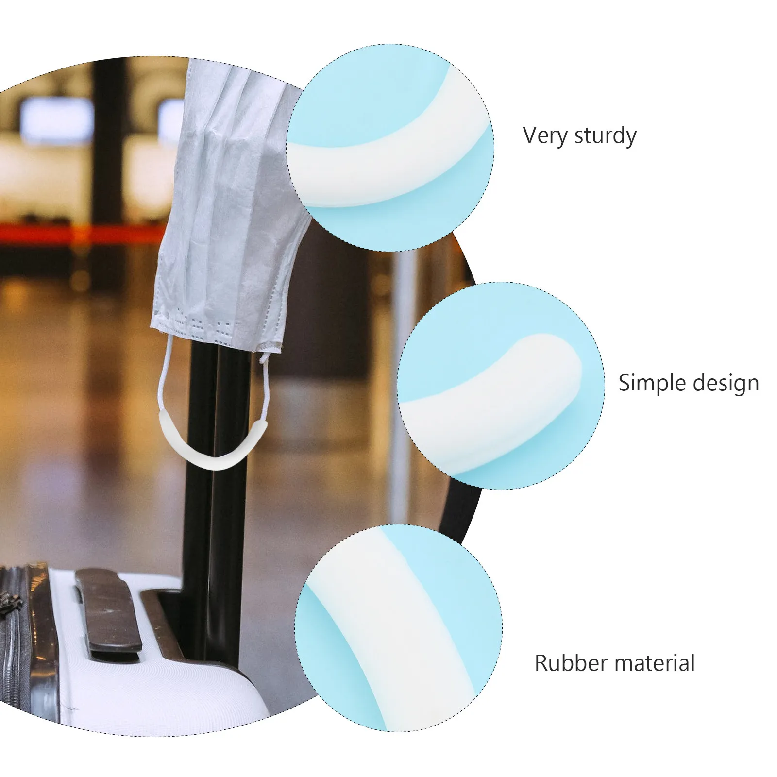 

10 пар мягких и удобных накладок для защиты ушей от давления от маски, портативный дизайн для хранения