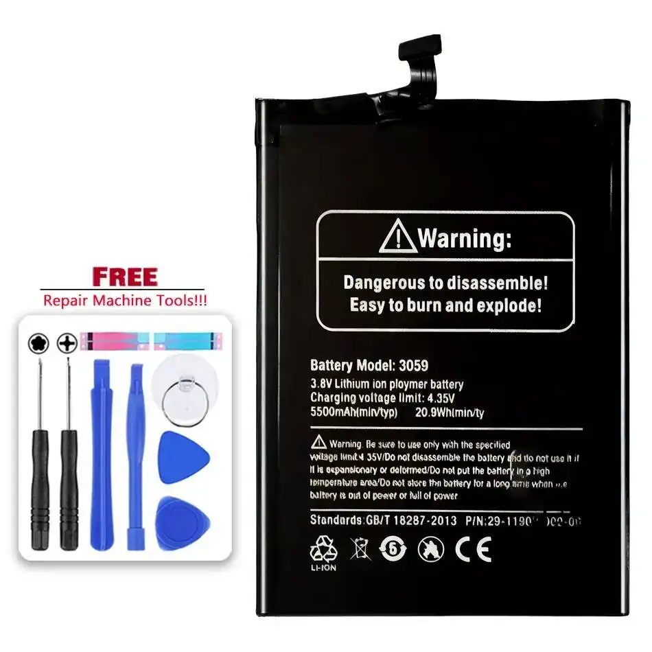 Para Ulefone Armor X X2 3059 batería de teléfono móvil 5500Mah estable