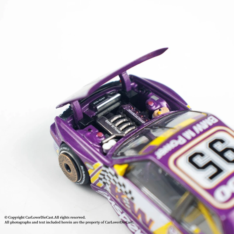 Kaido MINIGT 1:64 نيسان سكاي لاين GT-R BMW M3 E30 هوندا سيفيك غطاء قابل للفتح تعديل سيارة محاكاة سبيكة نموذج سيارة جمع #4