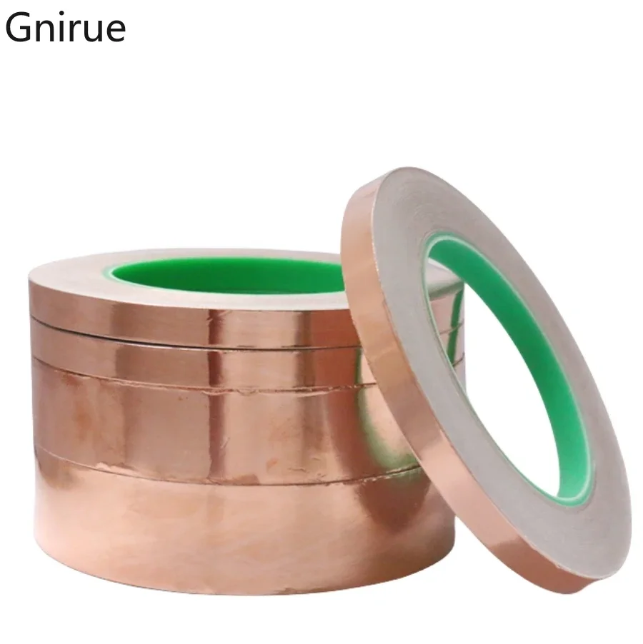 Double sided conductive signal enhancement shielding copper foil tape electronic motherboard heat dissipation Cu paper