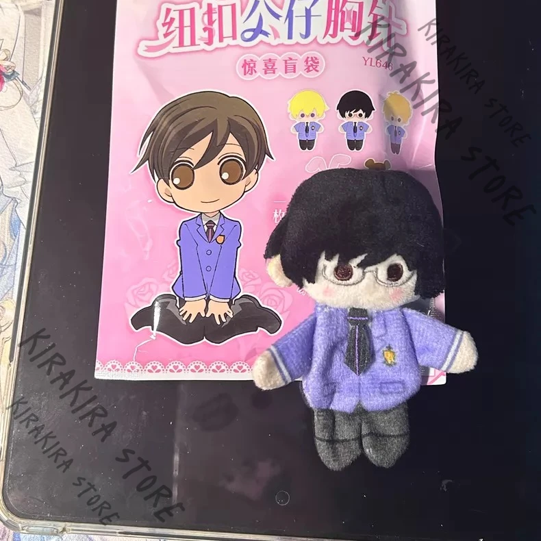 

Ouran High School Host Club Button Plushie Brooch Official Cosplay Emblem Breastpin Pendant Maumet Moppet Figurine Ornaments