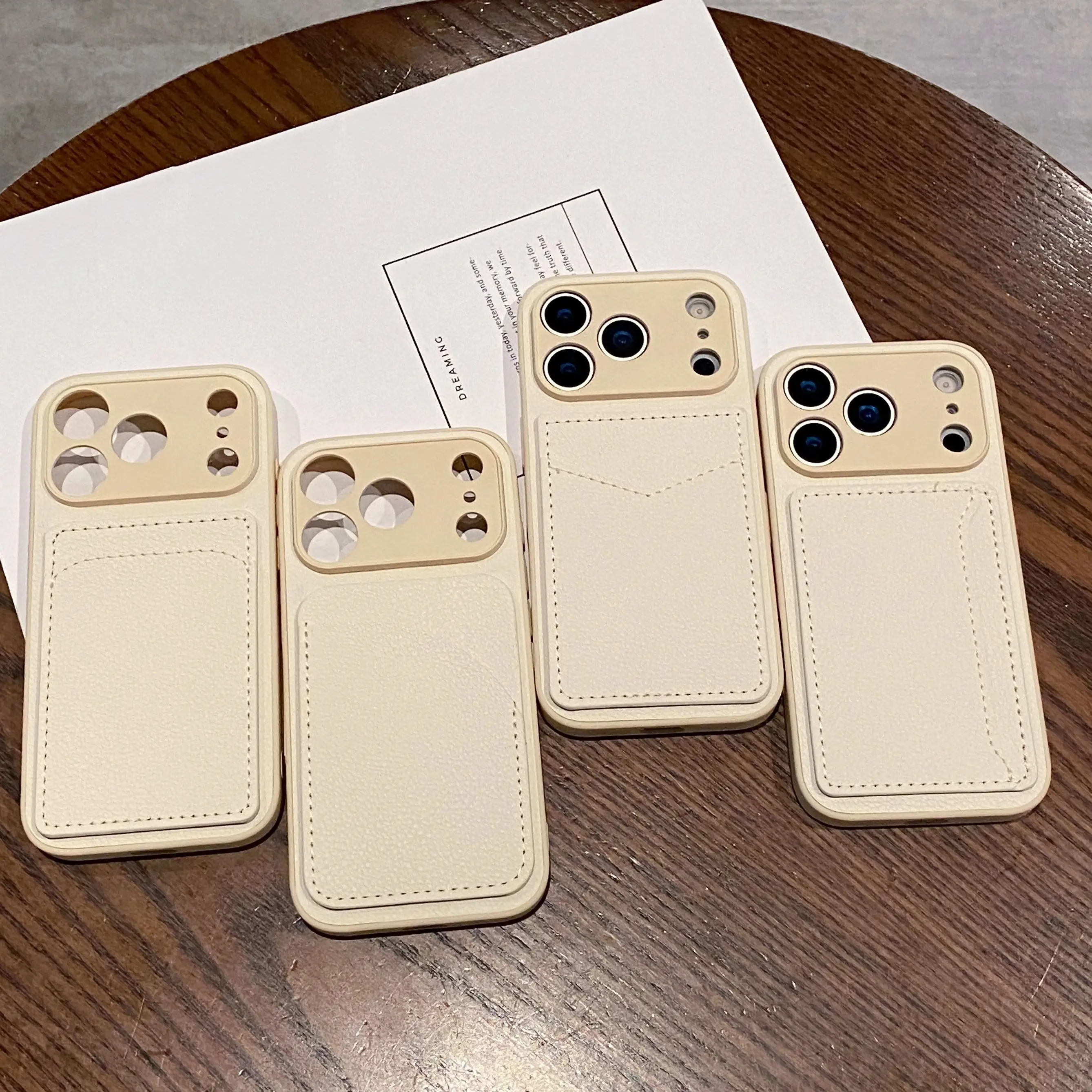 Retro Leather Card Slot Bag Holder Case For iPhone 17Air 16 16E 15 14 13 12 11 17 Pro XR X XS Max Plus Mini Pocket Wallet Cover view 6