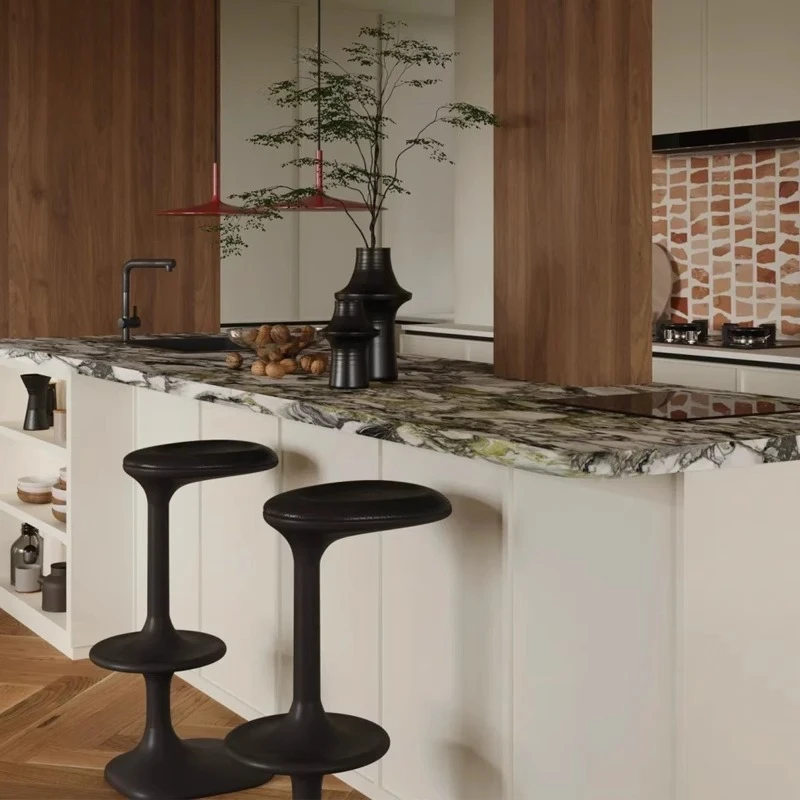 Sedia da bar rilassante da appoggio Ilots Vendita Quinceanera Mobile Noce Casa Sedia da bar Chaise De Bar vintage Mobili per la casa in velluto