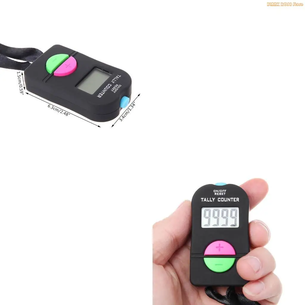 K1AE Digital Hand Tally Counter Electronic Manual Clicker Golf Gym Hand Held Counter