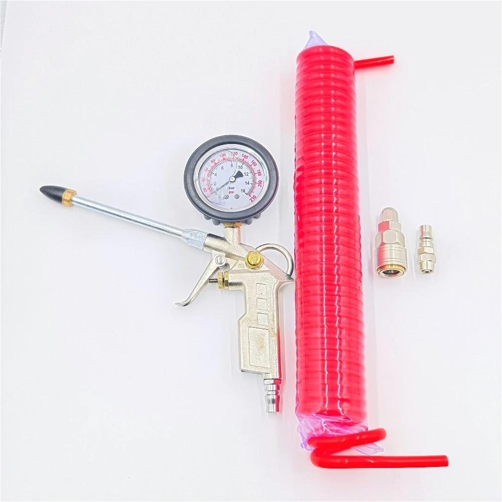 

Профессиональный комплект тестера давления поршня автоматической коробки передач, регулируемый пневматический пистолет с манометром и пневматическими инструментами, адаптеры для шлангов