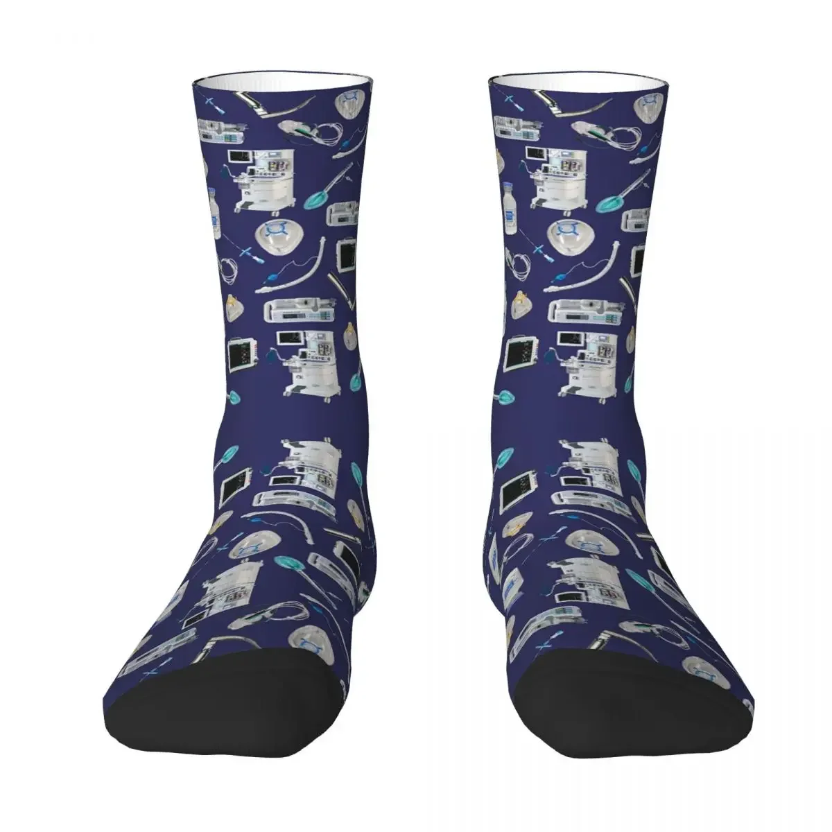 Tools Of The Trade SPACE BLUE Anesthesia Anaesthesia Socks Harajuku Stockings All Season Long Socks Accessories for Unisex Gifts