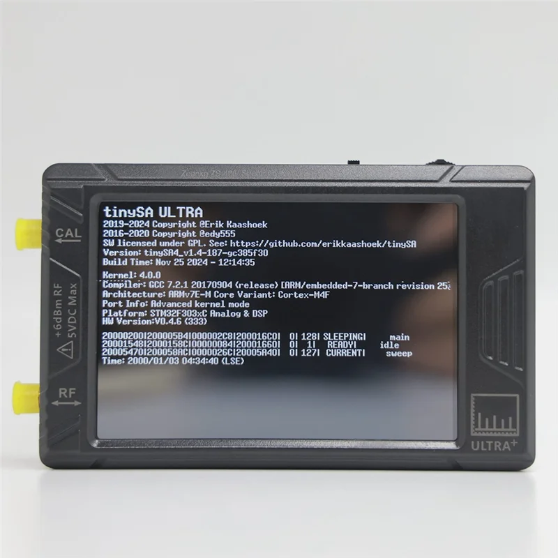 

ABBP-ZS-406 Handheld Spectrum Analyzer For Tinysa ULTRA PLUS 4" Display Battery 5000Mah 900Mhz-5.4Ghz