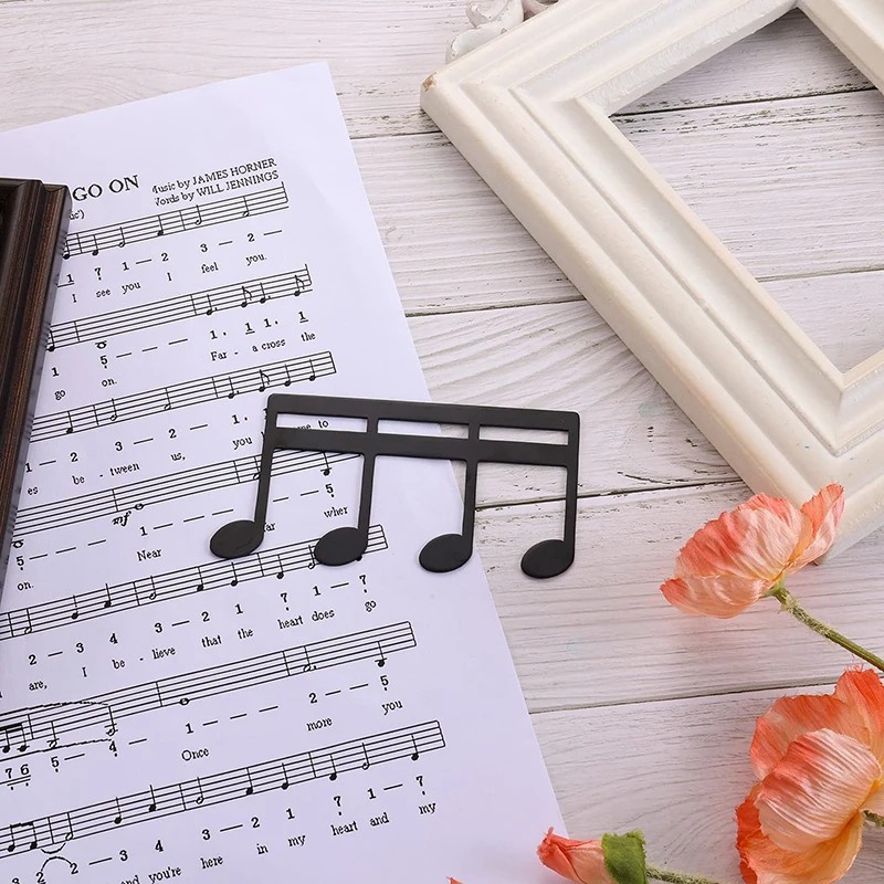 Metal Music Book Clip Music Stand Clips Sheet Music Clips for Outdoor Playing Note Paper Books Piano Guitar Violin Keyboard 