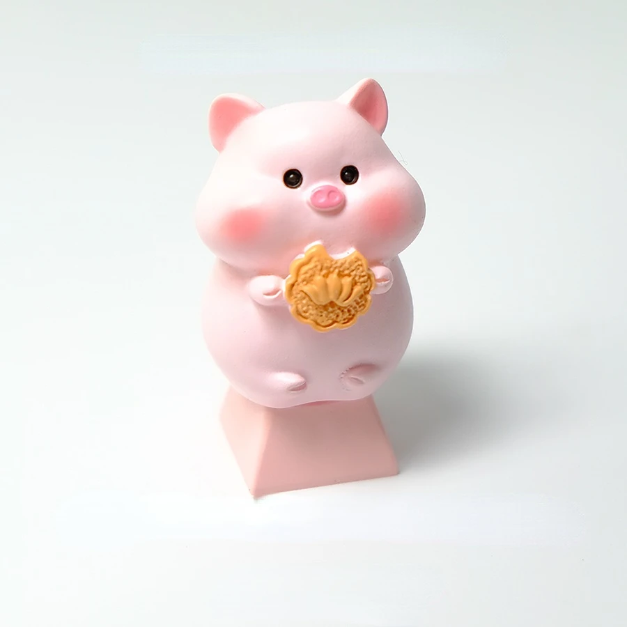 1 قطعة غطاء مفاتيح الخنزير الوردي للوحة مفاتيح الألعاب الميكانيكية Cherry MX لطيف ستيريو ESC الكرتون الوردي غطاء مفاتيح شخصي #1