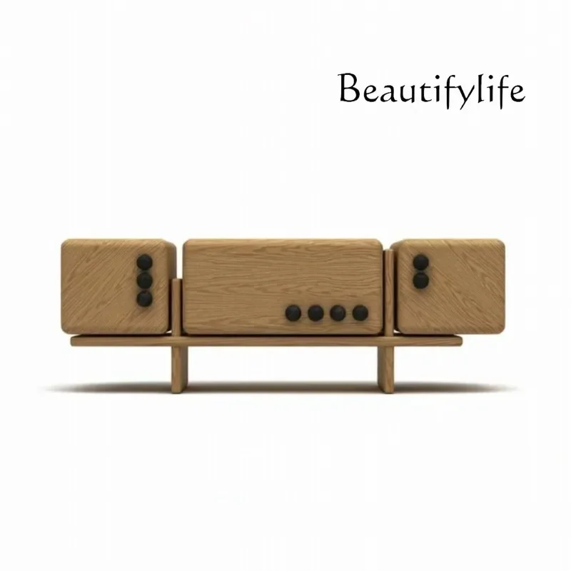 X Nordic Creative Modern Dice, Side Cabinet, Locker, Antique Log Household Storage Cabinet, Entrance Cabinet