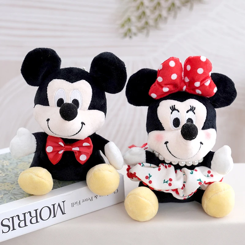 لعبة ديزني ميكي ماوس القطيفة ميني ماوس دمية القماش دمية الحلي الناعمة والمريحة هدية عيد الميلاد والكريسماس #1