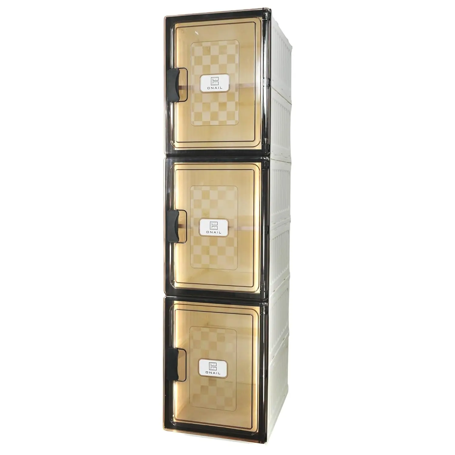 

Tall Narrow Storage Cabinet with Clear Door, Space-Saving Shoe Rack with Lid for Sneakers, Boots, Shoe Organizer for Entryway, C