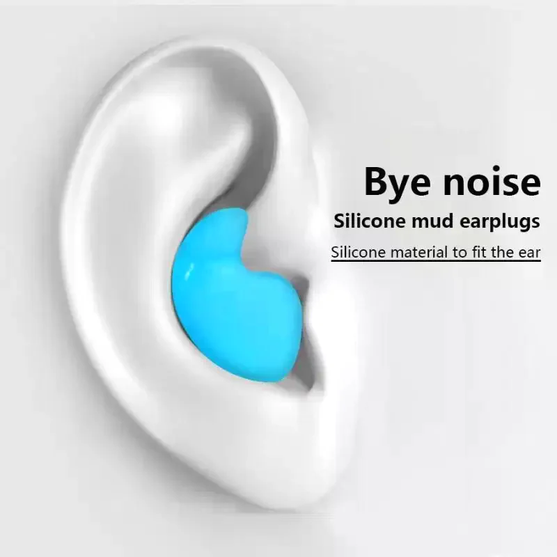 /Kuz/Moldable Soft Silicone Earplugs 38dB Soundproof Snug Fit Sleep Travel Work Study 30Pcs
