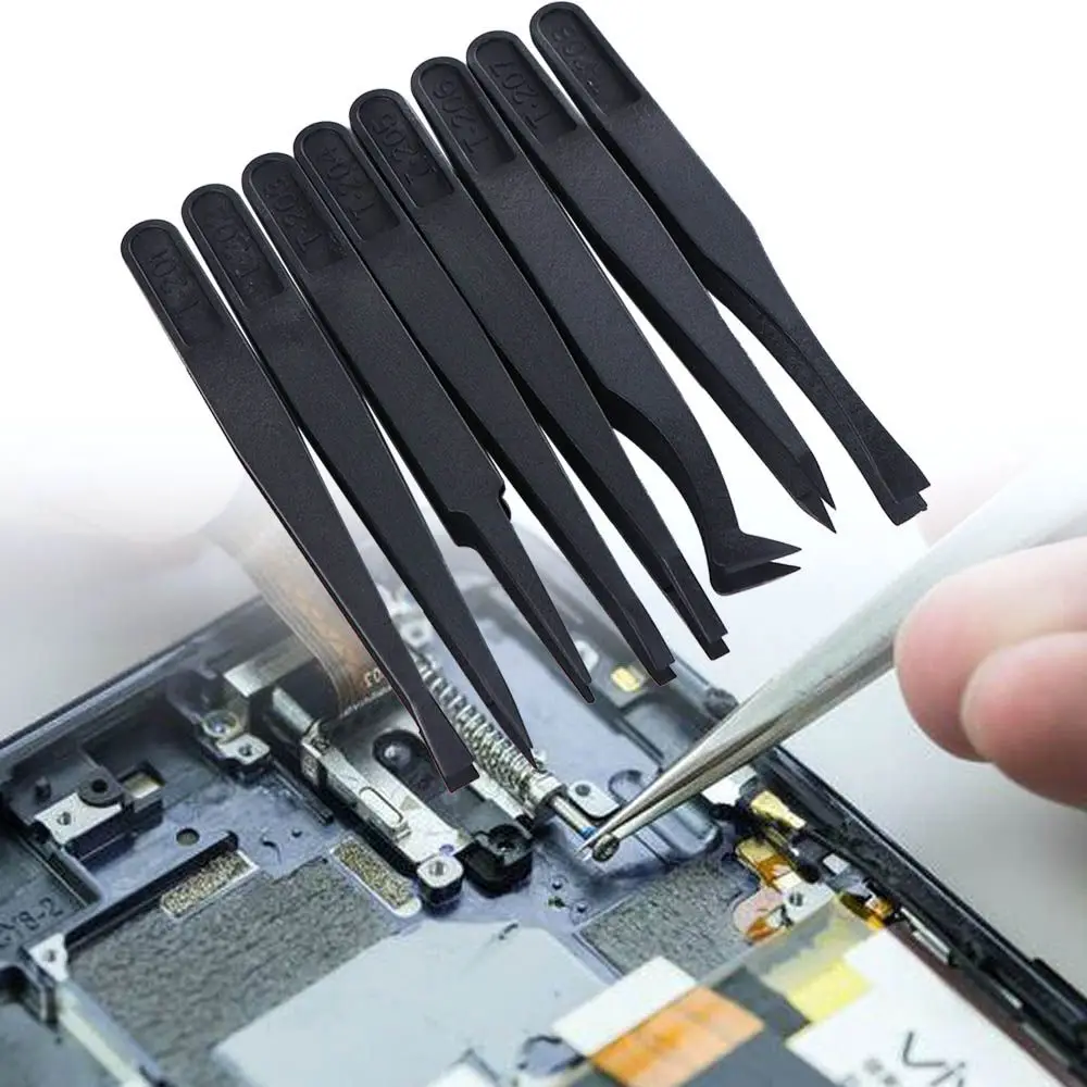 Magnetic Anti-static Precision Curved Straight Home Working Laboratory Work Maintenance Tools Repair Tools Tweezers DIY Tools