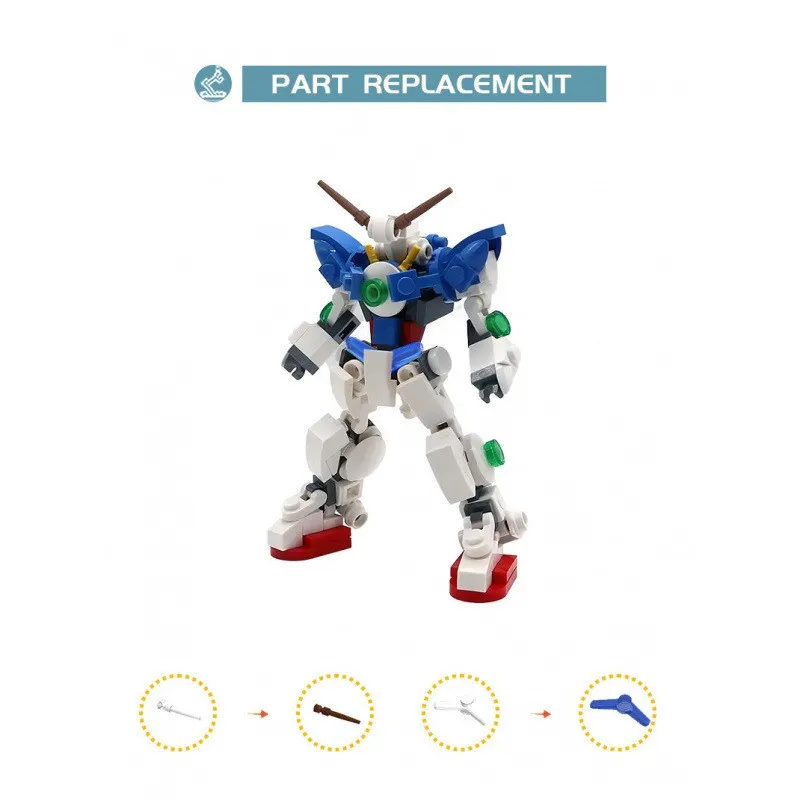 ชุดประกอบหุ่นยนต์รบ MOC รุ่นทหาร ของเล่นตัวต่อประกอบเอง ของตกแต่ง DIY ของขวัญเทคโนโลยี