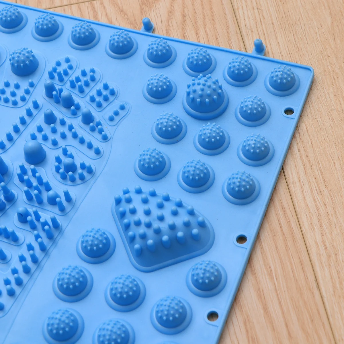 

Large Thick Reflexology Foot Massager Mat Blue - Stimulates Circulation Relieves Stress Pain Relief for Home Office Use Foot