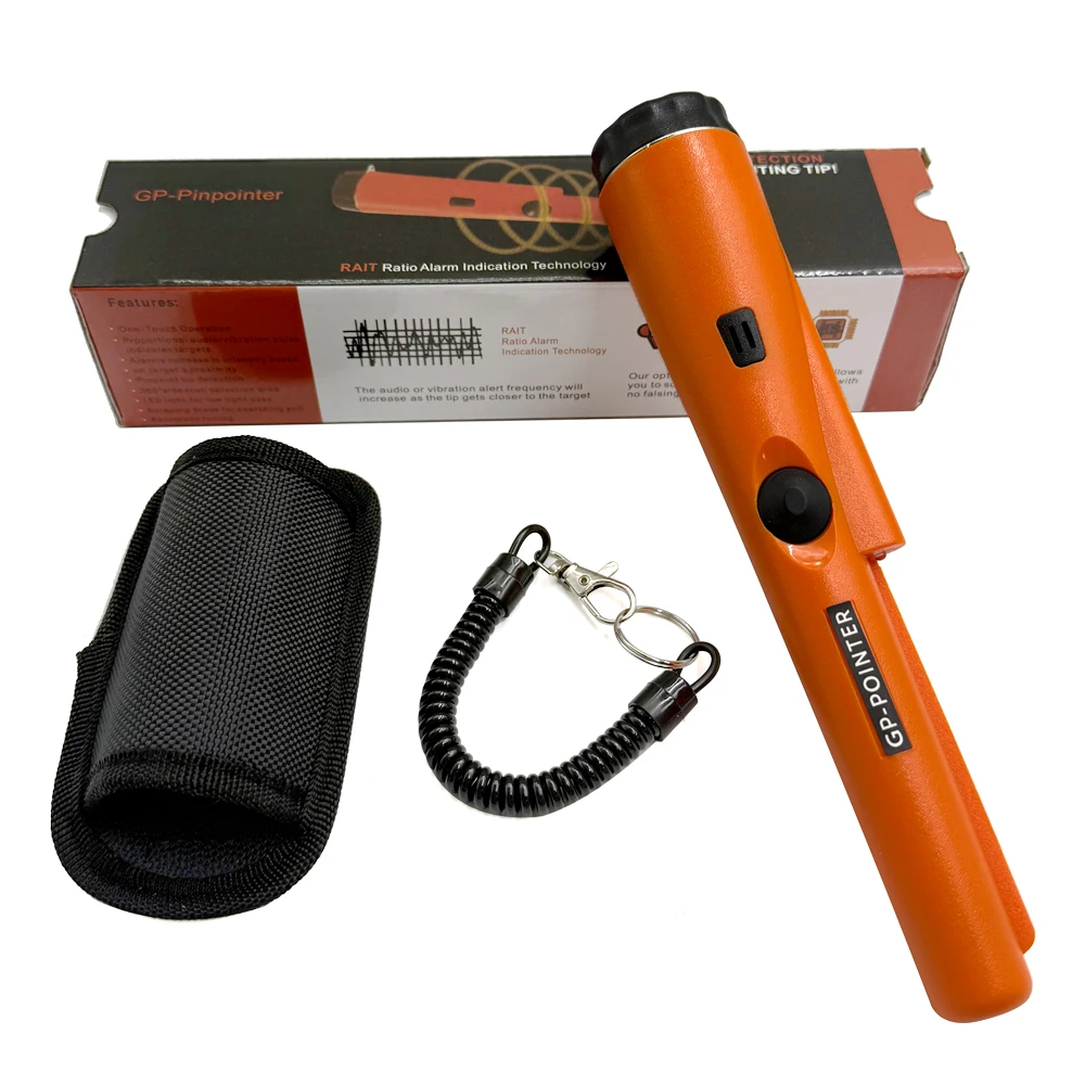 Cacciatore di tesori Metal Detector portatile Pinponter Puntatore Sonda Rilevatore d'oro Individuazione della sensibilità regolabile impermeabile