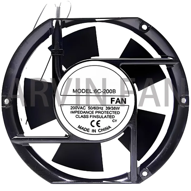 

6C-200B 200 В 6C-230B 230 В 39/38 Вт 17 см 17251 осевой вентилятор
