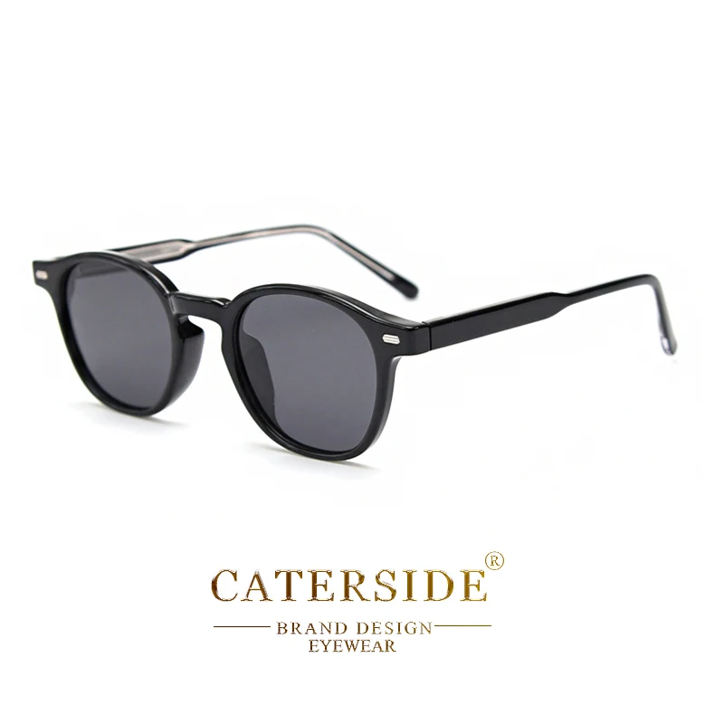 Caterside Polarisierte Runde Sonnenbrille für Herren, Punk TR-Rahmen mit Core-Einsatz, Retro-Sonnenbrille für Damen, Set für Autofahren und Angeln, UV400-Schutz – Detail 10