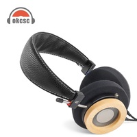 Hellodigi WTD-3 Maple Wooden On-Ear Headphones Sound with 40mm Speakers 3.5mm Replacement Cable HiFi Open-Back Headphones