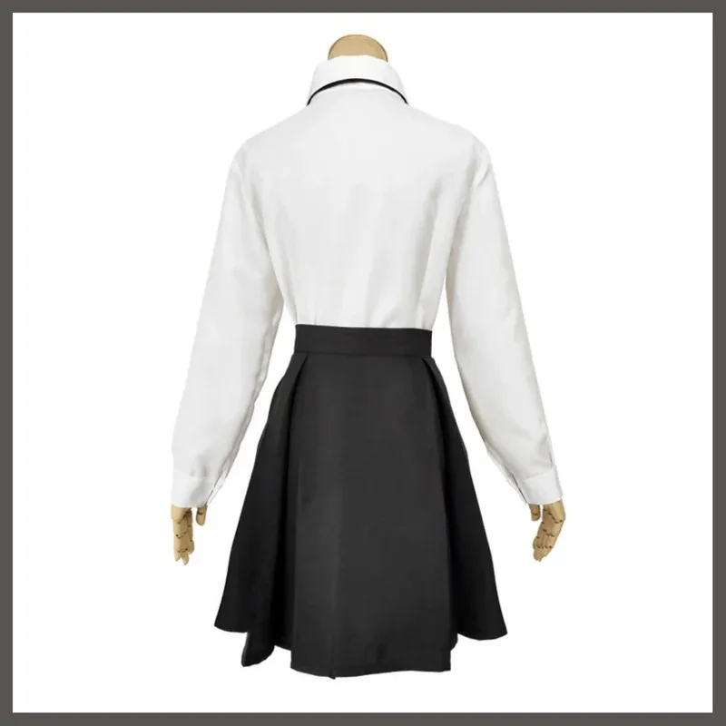 Disfraz de Cosplay de Anime Bungo Stray Dogs Akiko Yosano, uniforme JK, camisa, falda, tocado, peluca, trajes de fiesta de baile enmascarado Sexy para mujer; 3'v,6