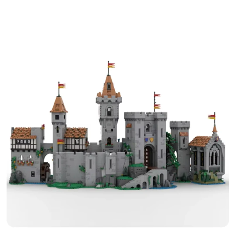 Medieval castle small particles MOC-160407 house construction series assembly educational toys building blocks DIY creative orna