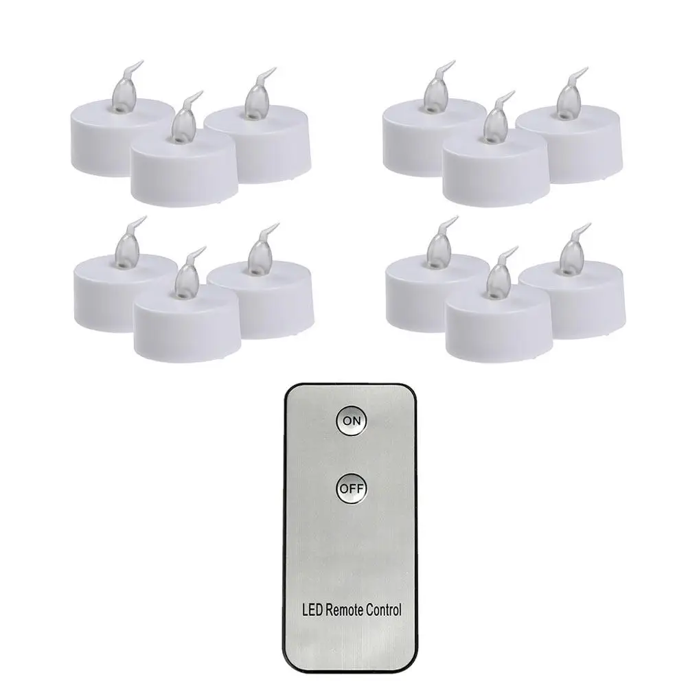 

Набор из 12 светодиодных ламп-фонариков белого света с пультом ДУ для декора на свадьбу, помолвку, праздники и вечеринки