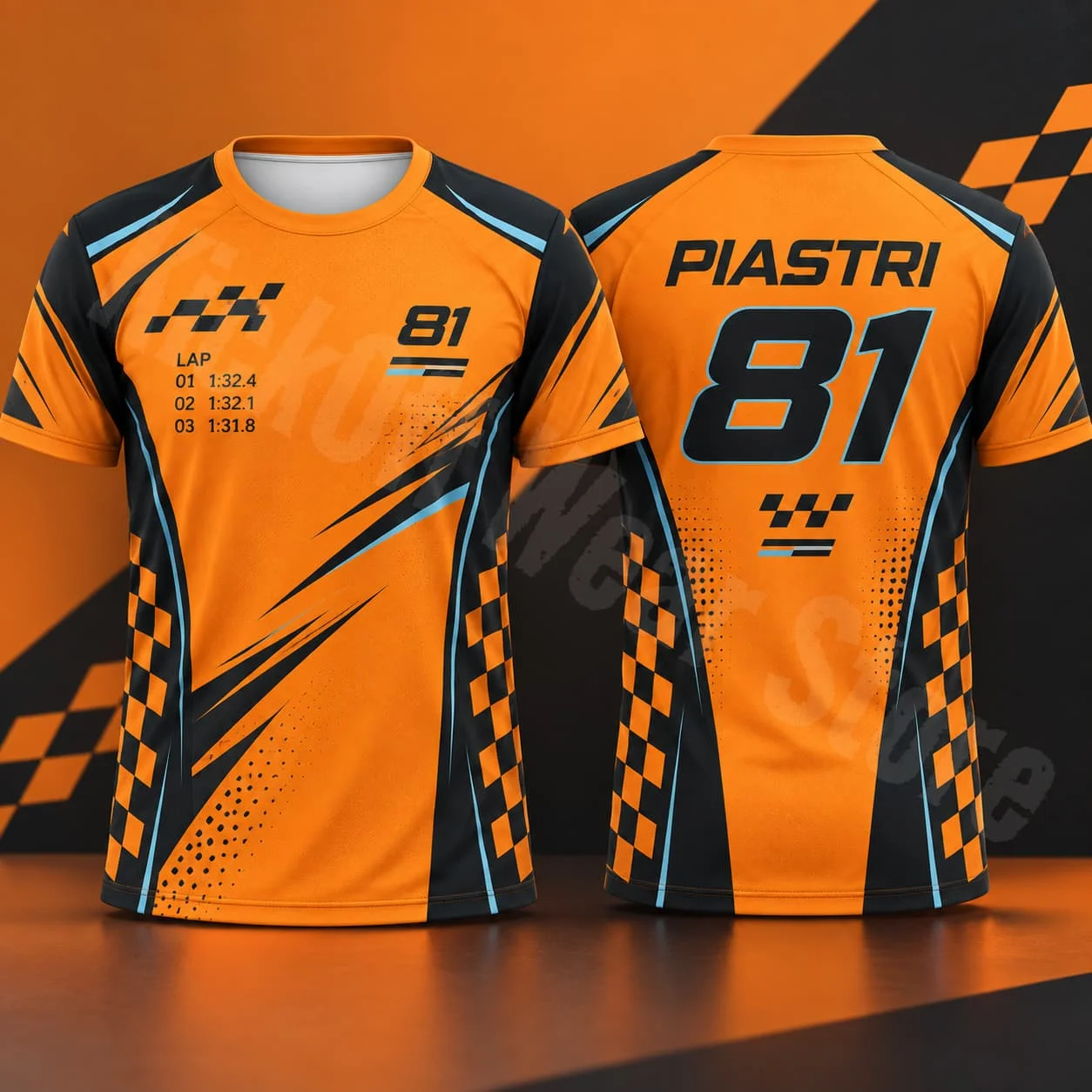 Piastri 81 Herren-T-Shirt, Sommer-Rennsport-Grafik-T-Shirt, Sportlicher Stil, Lässige Streetwear, Motorsport-Fan-Shirt, Unisex, Geschenk für Männer und Frauen – Detail 10
