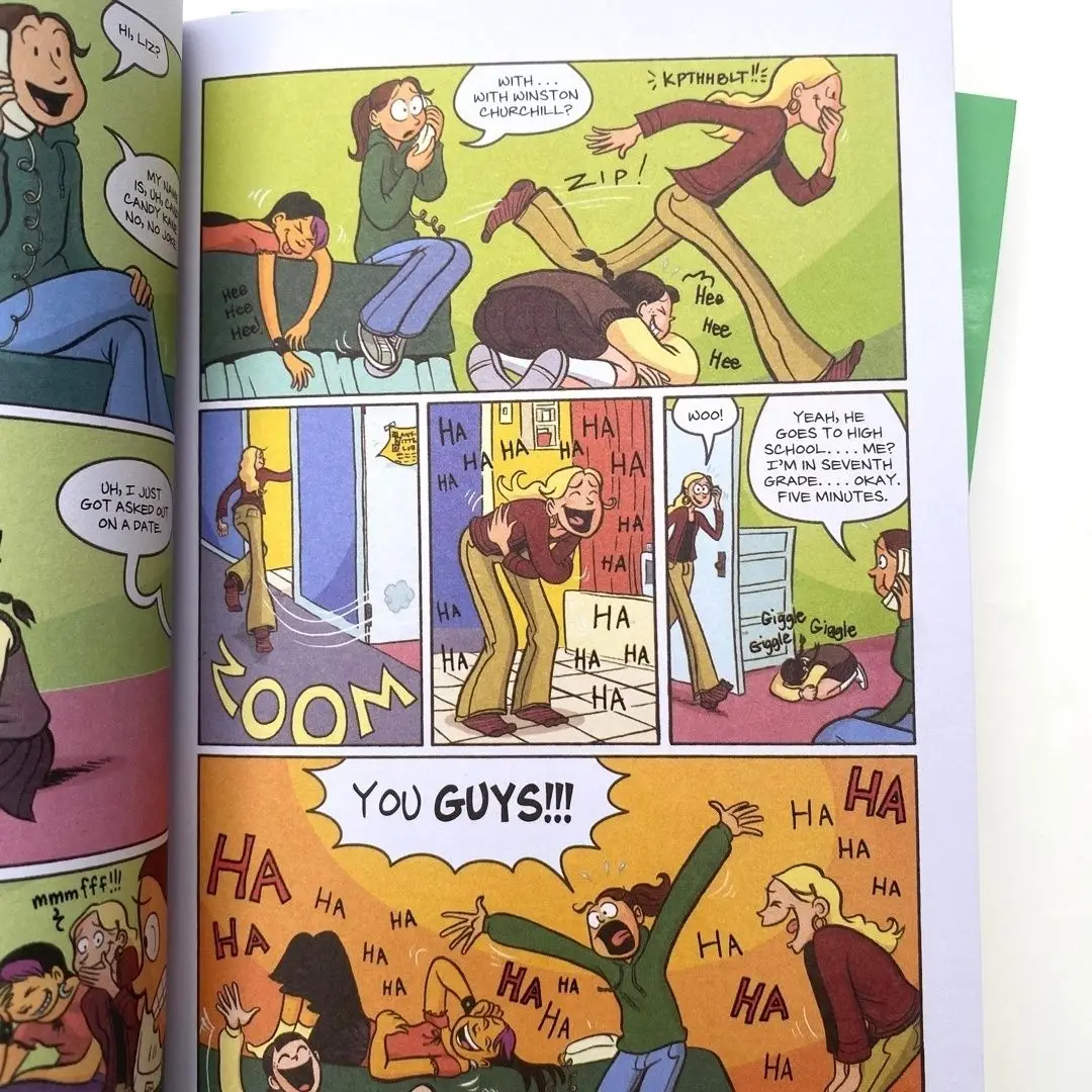 10 livros Raina Telgemeier Inglês Sorrindo Romance gráfico colorido para crianças, livro ilustrado de humor infantil