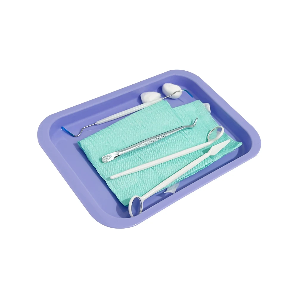 Dental Medical Tray Plastic Square Plate Autoclavable Divided Split Trays Surgical Instrument Placement Box Dentistry Lab Tools